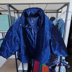 WILD FABLE Iridescent Shine Duvet Puffer Jacket